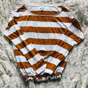 Peyton Jensen Striped Long-sleeve Tee